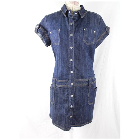 Identity Denim Dress Clearance, 57% OFF 